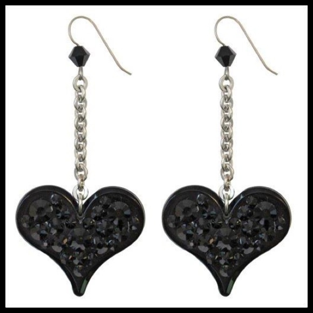 Tarina Tarantino Cobra Lily Heart Earrings